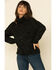 Rock & Roll Denim Women's Lurex Knit Turtleneck Sweater , Black, hi-res