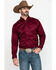 Ariat Men's Burgundy Solid Twill Long Sleeve Western Shirt, Burgundy, hi-res