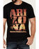 Southern Sierra Men's Saguaro National Park Arizona Graphic Short Sleeve T-Shirt , Black, hi-res