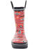 Image #4 - Western Chief Boys' Fire Truck Tread Rain Boots - Round Toe, Red, hi-res