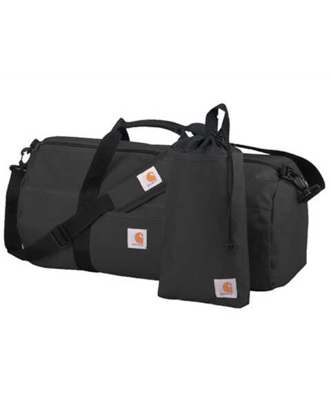 Image #1 - Carhartt Black Lightweight Duffle Bag & Utility Stash Pouch, Black, hi-res