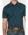 Image #3 - Rock & Roll Denim Men's Cowboy Print Short Sleeve Snap Stretch Western Shirt, , hi-res