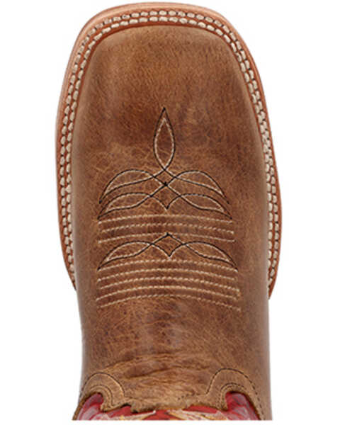 Image #6 - Durango Men's PRCA Collection Bison Western Boots - Broad Square Toe , Tan, hi-res