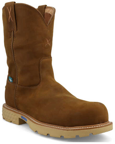Image #1 - Twisted X Men's Boot Barn Exclusive Waterproof Work Boots - Soft Toe , Brown, hi-res