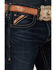 Image #2 - Ariat Men's Boot Barn Exclusive M4 Gunner Dark Wash Relaxed Boot Stretch Denim Jeans, Dark Wash, hi-res