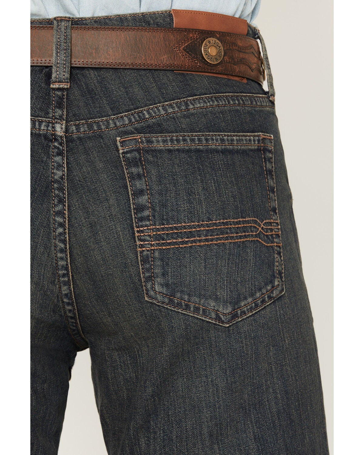 Image #4 - Cody James Men's Barn Sour Wash Yukon Relaxed Straight Stretch Denim Jeans, Dark Wash, hi-res
