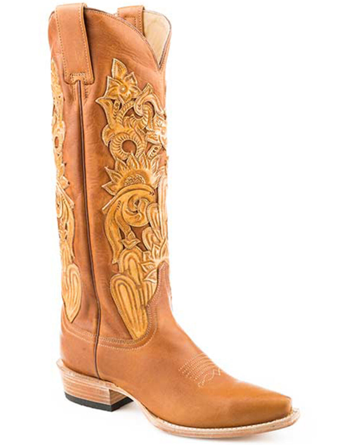 Image #1 - Stetson Women's Jules Western Boots - Snip Toe, Brown, hi-res