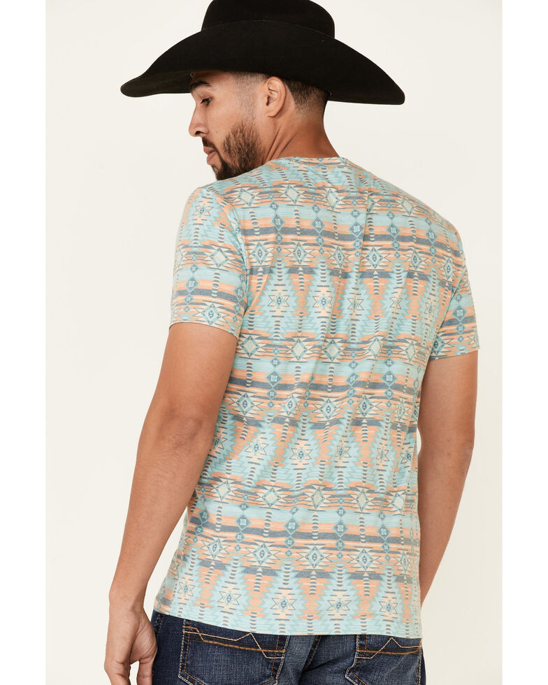 Dale Brisby Men's Multi Southwestern Print Short Sleeve T-Shirt