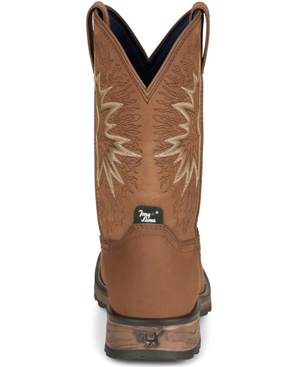Image #5 - Tony Lama Men's Boom Saddle Cowhide Pull On Western Work Boots - Composite Toe, Tan, hi-res