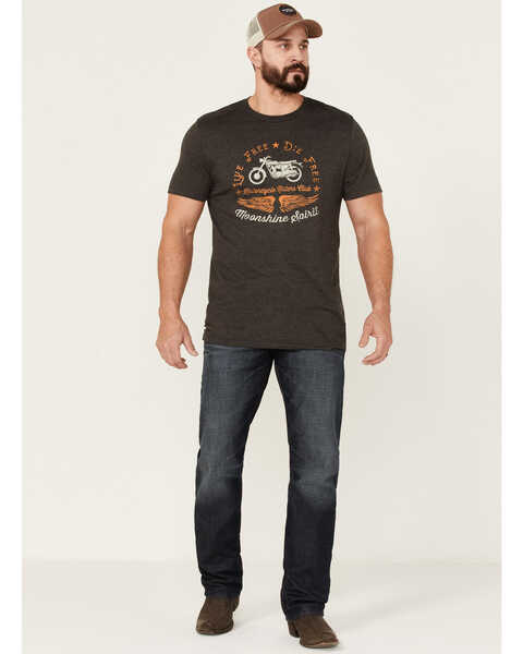 Image #2 - Moonshine Spirit Men's Moto Club Graphic Short Sleeve Charcoal T-Shirt  , , hi-res