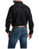 Image #2 - Ariat Men's Solid Twill Long Sleeve Western Woven Shirt, Black, hi-res