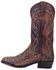 Image #3 - Dan Post Men's Manning Exotic Python Western Boots - Medium Toe, Bay Apache, hi-res