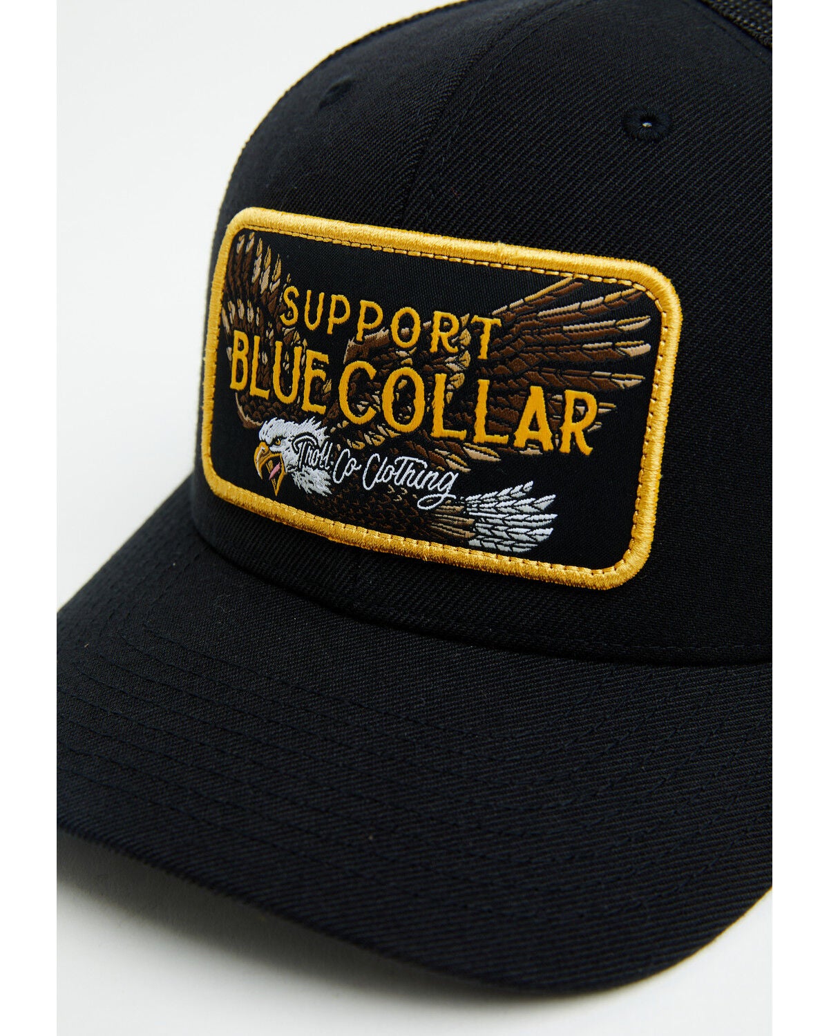 Image #2 - Troll Co Men's Barricade Eagle Ball Cap, Black, hi-res