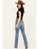 Image #3 - Wrangler Retro Women's Light Wash Kelly High Rise Bootcut Stretch Denim Jeans, Light Wash, hi-res