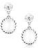 Image #2 - Montana Silversmiths Women's Heyday Blossom Earrings, Silver, hi-res
