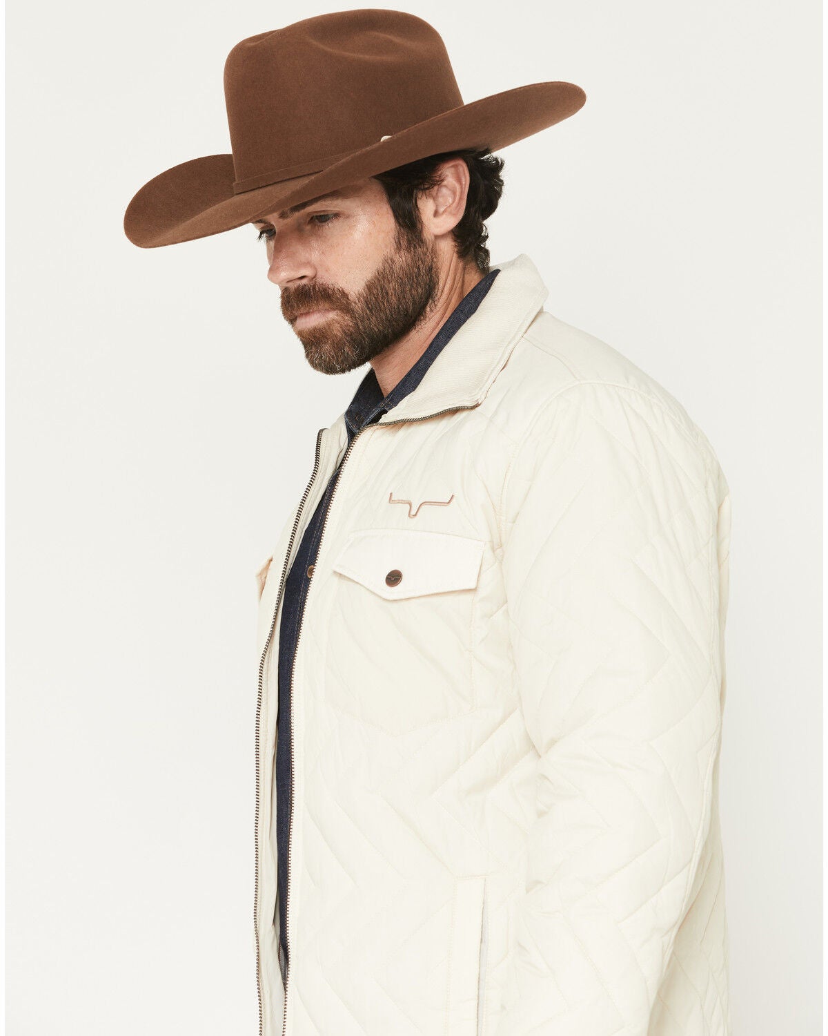 Image #2 - Kimes Ranch Men's Skink Quilted Jacket, Cream, hi-res