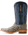 Image #2 - Ariat Men's Futurity Relentless Exotic Ostrich Western Boots - Square Toe, Grey, hi-res