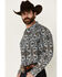 Image #2 - Cody James Men's Revved Up Medallion Print Long Sleeve Snap Western Shirt - Big, Ivory, hi-res
