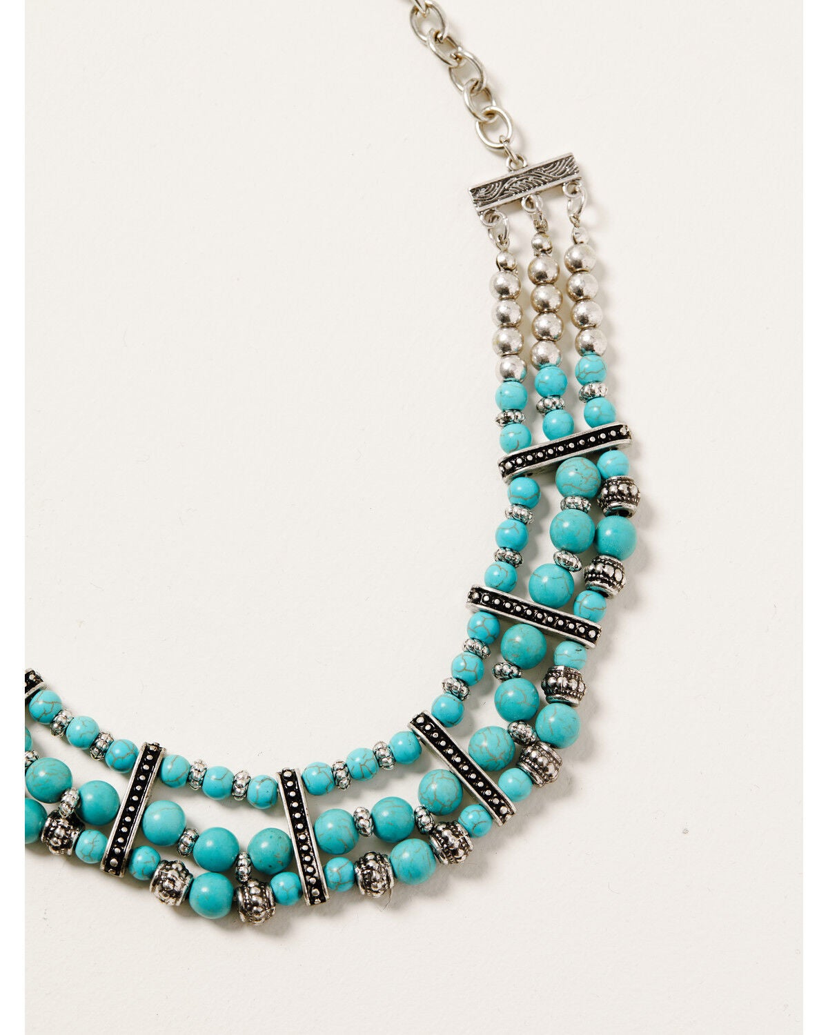 Image #1 - Shyanne Women's Midnight Sky Layered Turquoise Bead Set, Silver, hi-res