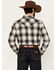 Image #4 - Cody James Men's Concho Plaid Print Long Sleeve Snap Western Shirt - Big, Cream, hi-res