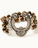 Shyanne Women's Juniper Sky Squash Blossom Stretch Bracelet, Silver, hi-res