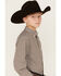 Image #2 - Cinch Boys' Geo Print Long Sleeve Button Down Western Shirt, White, hi-res