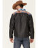 Hooey Men's Southwestern Print Zip-Front Softshell Jacket , Charcoal, hi-res