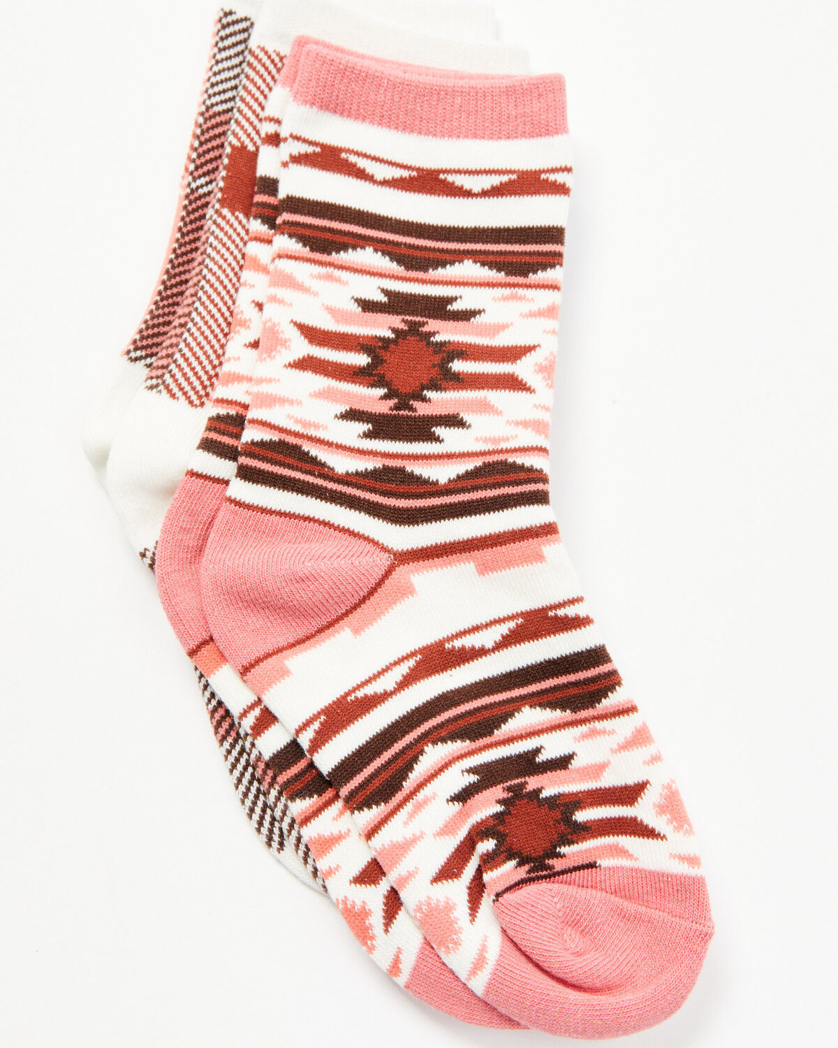 Image #2 - Shyanne Girls' 2-Pack Novelty Crew Socks, Mauve, hi-res