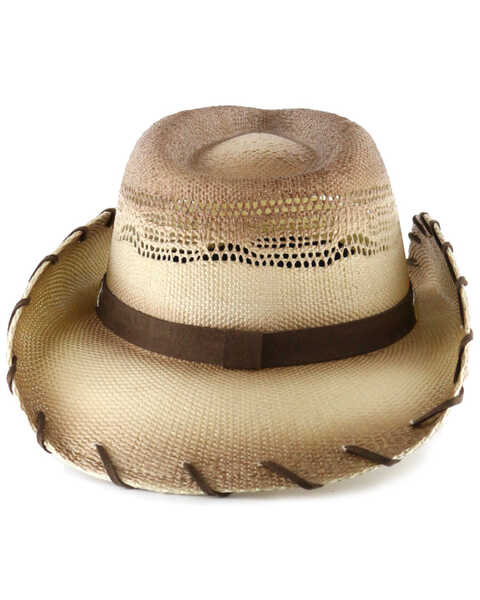 Image #3 - Cody James Saddle Straw Cowboy Hat, Brown, hi-res