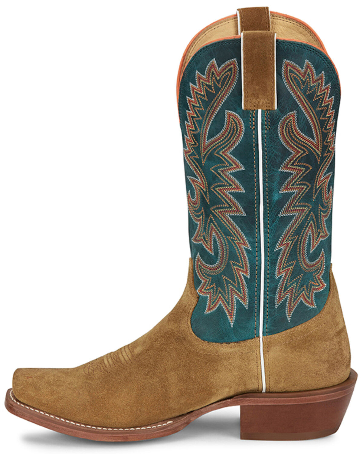 Image #3 - Justin Men's Show Off Western Boots - Square Toe, Tan, hi-res