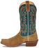 Image #3 - Justin Men's Show Off Western Boots - Square Toe, Tan, hi-res