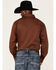 Resistol Men's Solid Brown Sachse Long Sleeve Snap Western Shirt , Brown, hi-res