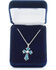 Image #2 - Montana Silversmiths Women's River of Lights Cross Necklace, Silver, hi-res