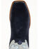 Image #6 - Horse Power Men's Marine Roughout Western Boots - Broad Square Toe, Navy, hi-res