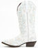 Image #3 - Laredo Women's Adrian Wide Calf Western Boots - Snip Toe, White, hi-res