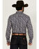 Image #4 - Ariat Men's Creighton Paisley Print Long Sleeve Button-Down Western Shirt - Tall, Navy, hi-res