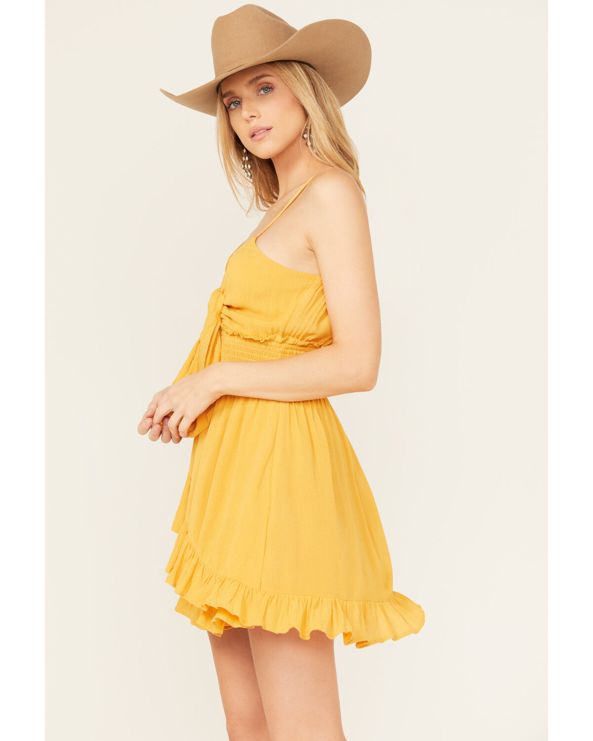 Image #2 - Bila Women's Fleet Mini Dress, Mustard, hi-res