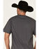 Jack Daniel's Men's Vertical Logo Graphic Short Sleeve T-Shirt , Charcoal, hi-res