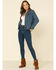 Wrangler Women's Dark Classic Fit Denim Jacket, Blue, hi-res