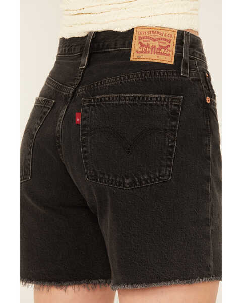 Image #4 - Levi's Women's 501® Original High Rise Mid-Thigh Jean Shorts, Black, hi-res