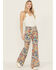 Image #1 - Wrangler Women's Latigo Printed High Rise Heritage Flare Stretch Denim Jeans, Multi, hi-res