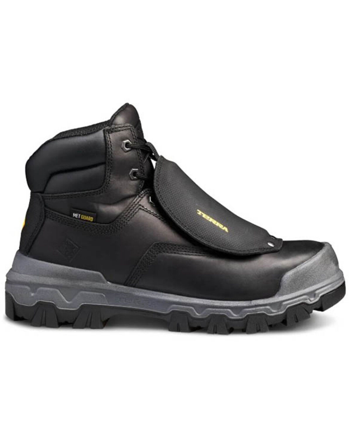 Image #2 - Kodiak Men's 6" Sentry Waterproof Metguard Work Boots - Composite Toe, Black, hi-res