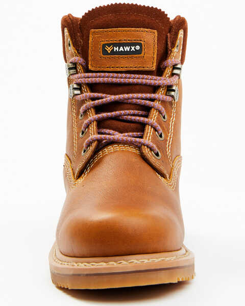 Image #4 - Hawx Women's Trooper Work Boots - Soft Toe, Brown, hi-res