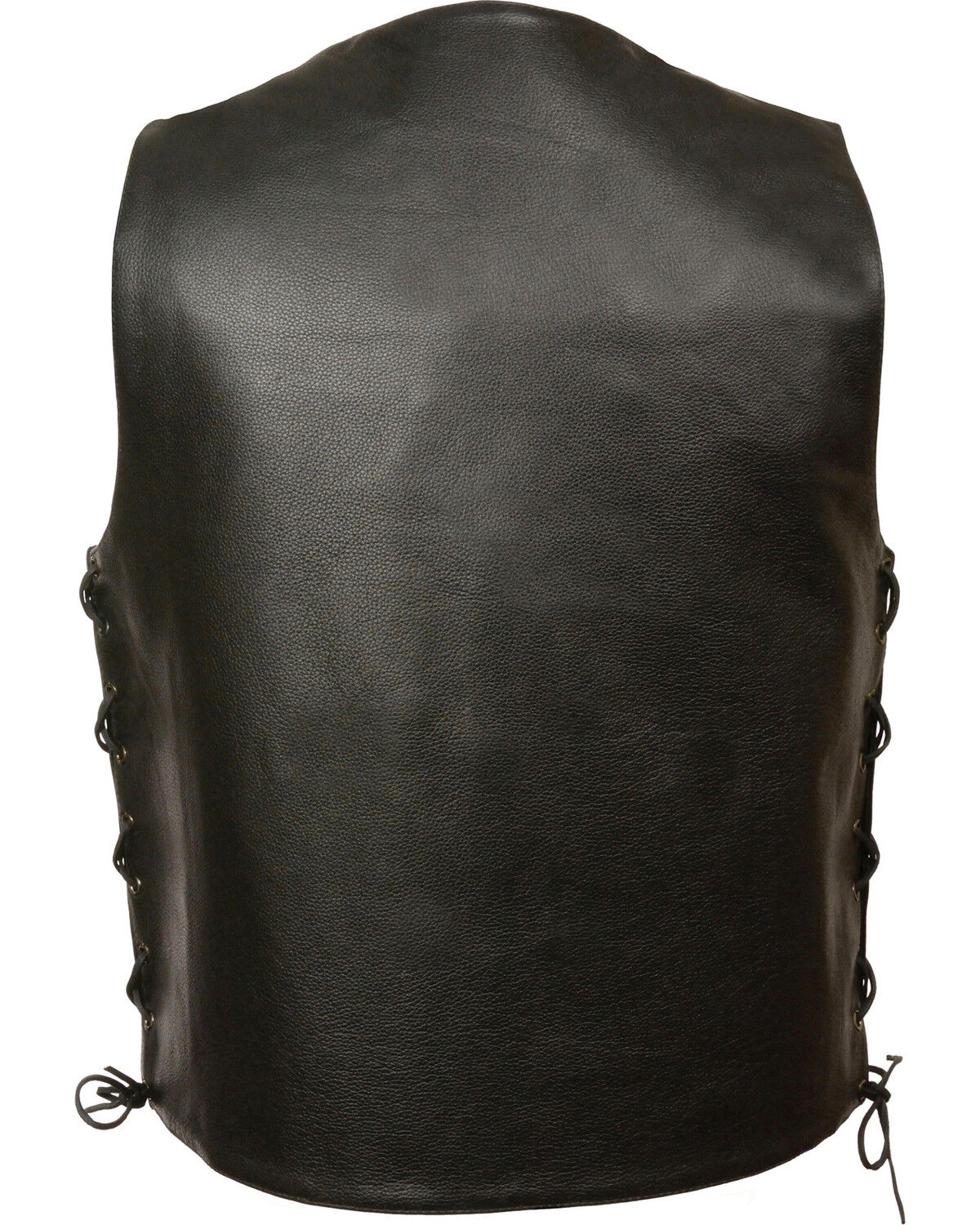 Image #2 - Milwaukee Leather Men's Side Lace Vest, Black, hi-res