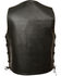 Image #2 - Milwaukee Leather Men's Side Lace Vest, Black, hi-res