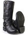 Image #4 - Milwaukee Leather Women's Buckle Detail Tall Motorcycle Boots - Round Toe, Black, hi-res