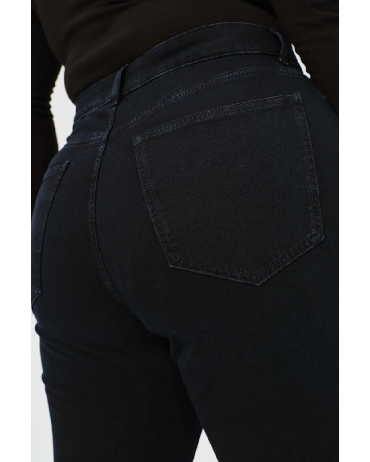 Image #4 - Warp + Weft Women's Mia Dark Wash High Rise Flare Stretch Denim Jeans - Plus, Dark Wash, hi-res