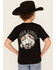 Image #4 - Sable Sky Boys' Rodeo Legend Short Sleeve Graphic T-Shirt, Black, hi-res