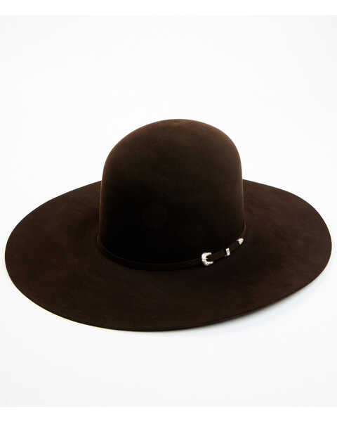 Atwood Men's 100X Beaver Fur Felt Open Crown Hat, Chocolate, hi-res