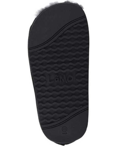 Image #7 - Lamo Footwear Women's Apma Open Toe Wrap Wide Slippers, Black, hi-res